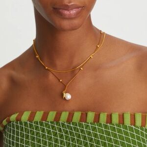 **SOLD! NWT Tory Burch Kira Cultured Pearl Pendant Necklace